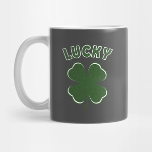 Retro Green Lucky Shamrock Mug